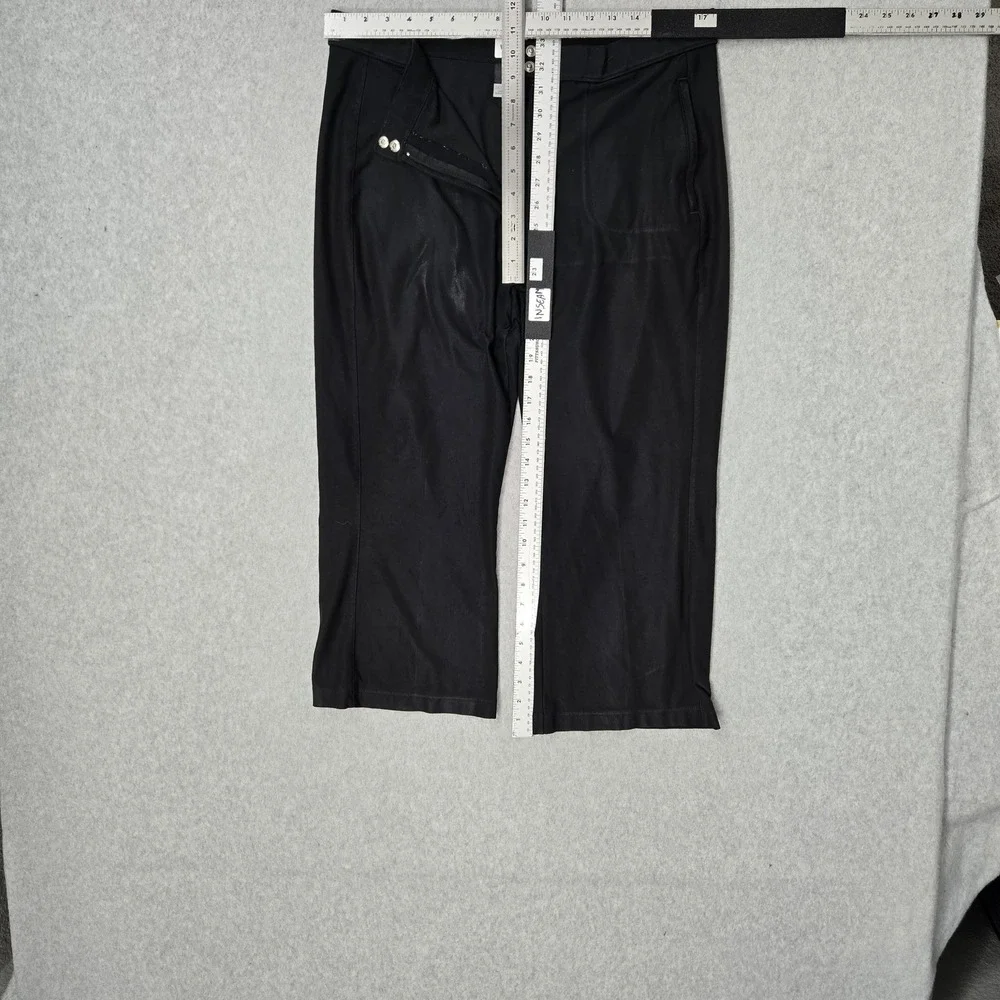 Nike Women Activewear Pants XL (16-18) Black Capri Dri-Fit 23